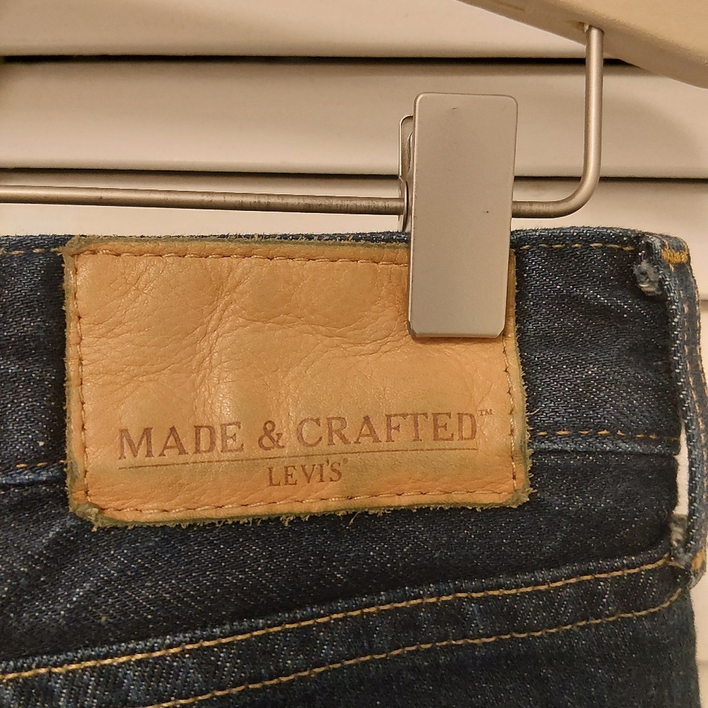 Levi's Men's Made And Crafted Slim Jeans in Dark Indigo - Picture 6 of 10